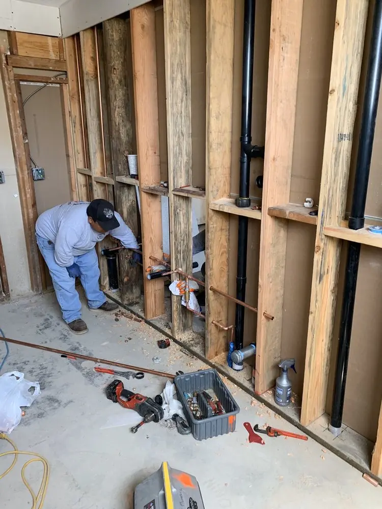 Commercial rough-in plumbing for Water Heater Replacement in Woodlea